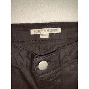 Forever 21 Skinny Jeans Womens 28 Black Stretch Low Rise Denim Jeans Marked 24